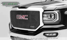 T-REX Laser Billet Series, Insert Grilles w/ Logo - Polished - Requires Drilling or Cutting - 2016-2018 GMC 1500