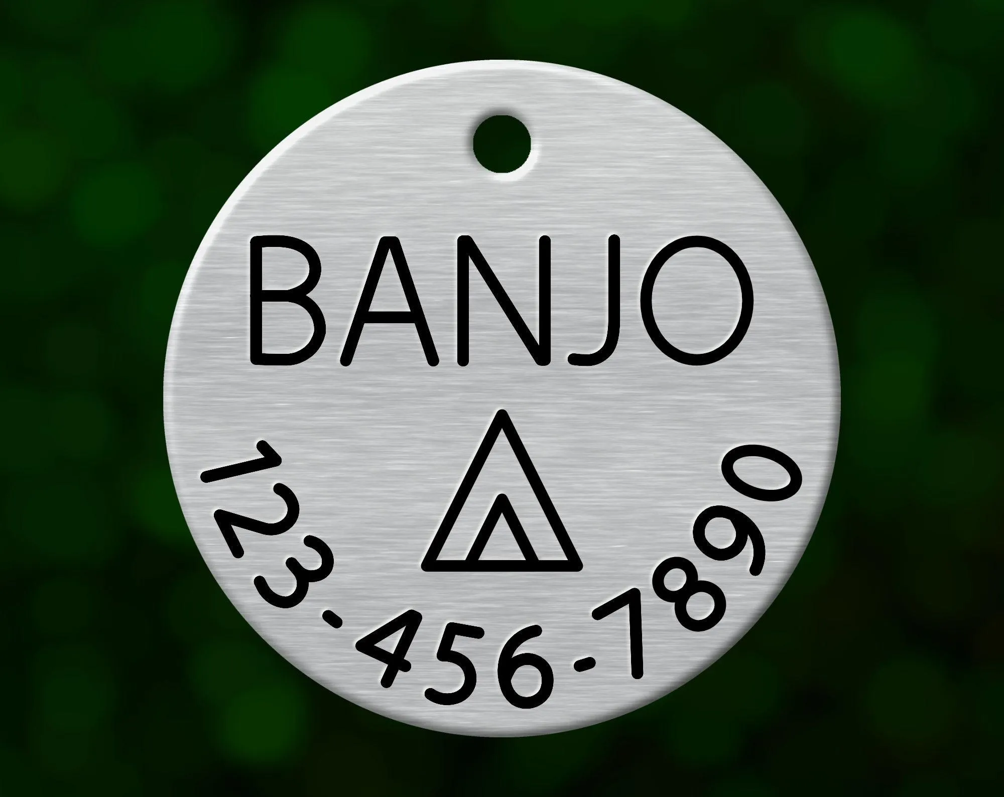 Tent Camping Dog Tag