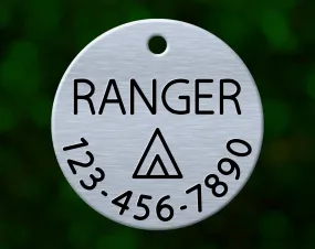 Tent Camping Dog Tag
