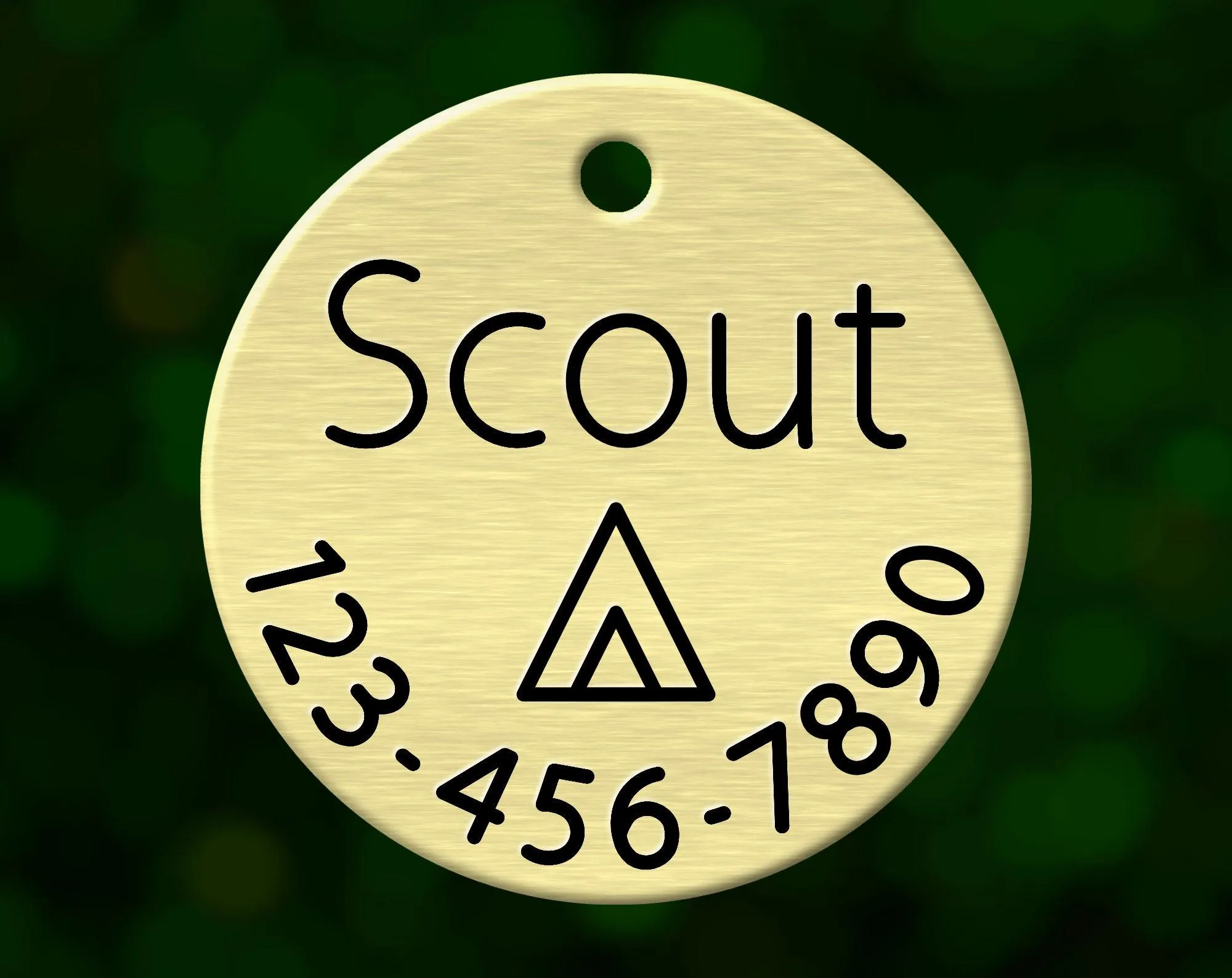 Tent Camping Dog Tag