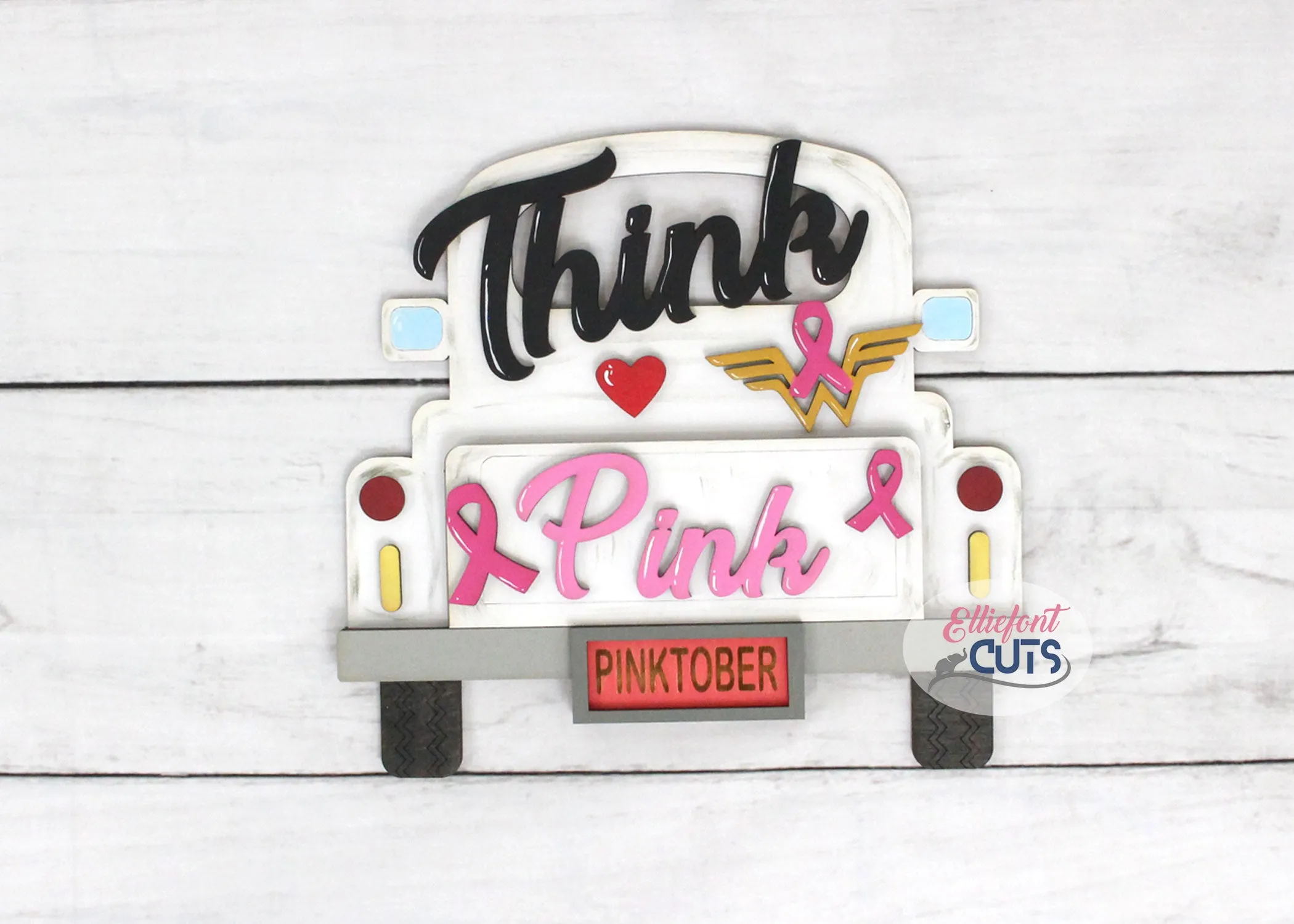 Think Pink DIY Wood Truck Kit