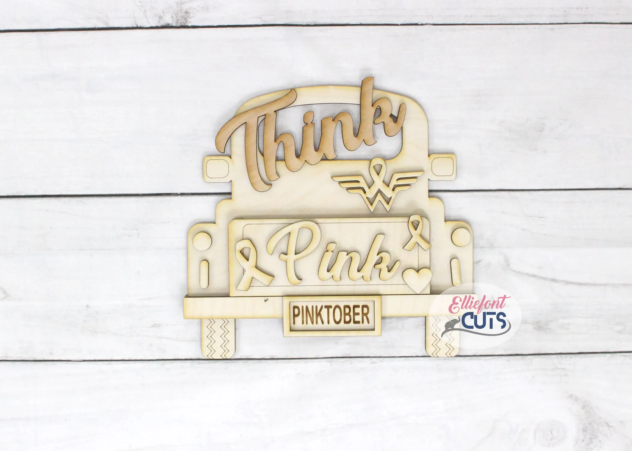 Think Pink DIY Wood Truck Kit