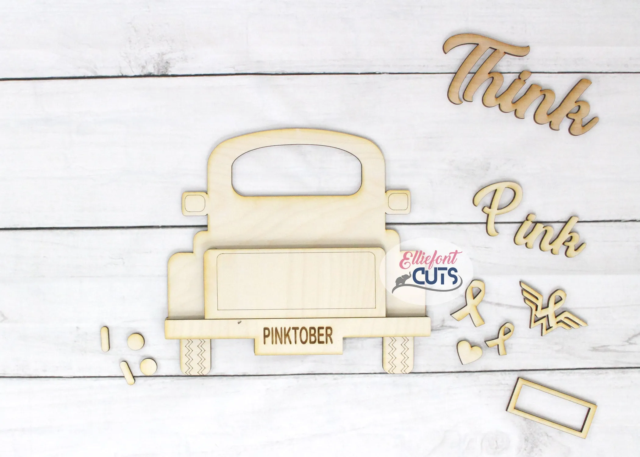 Think Pink DIY Wood Truck Kit