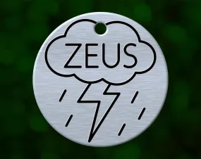 Thunderstorm Dog Tag