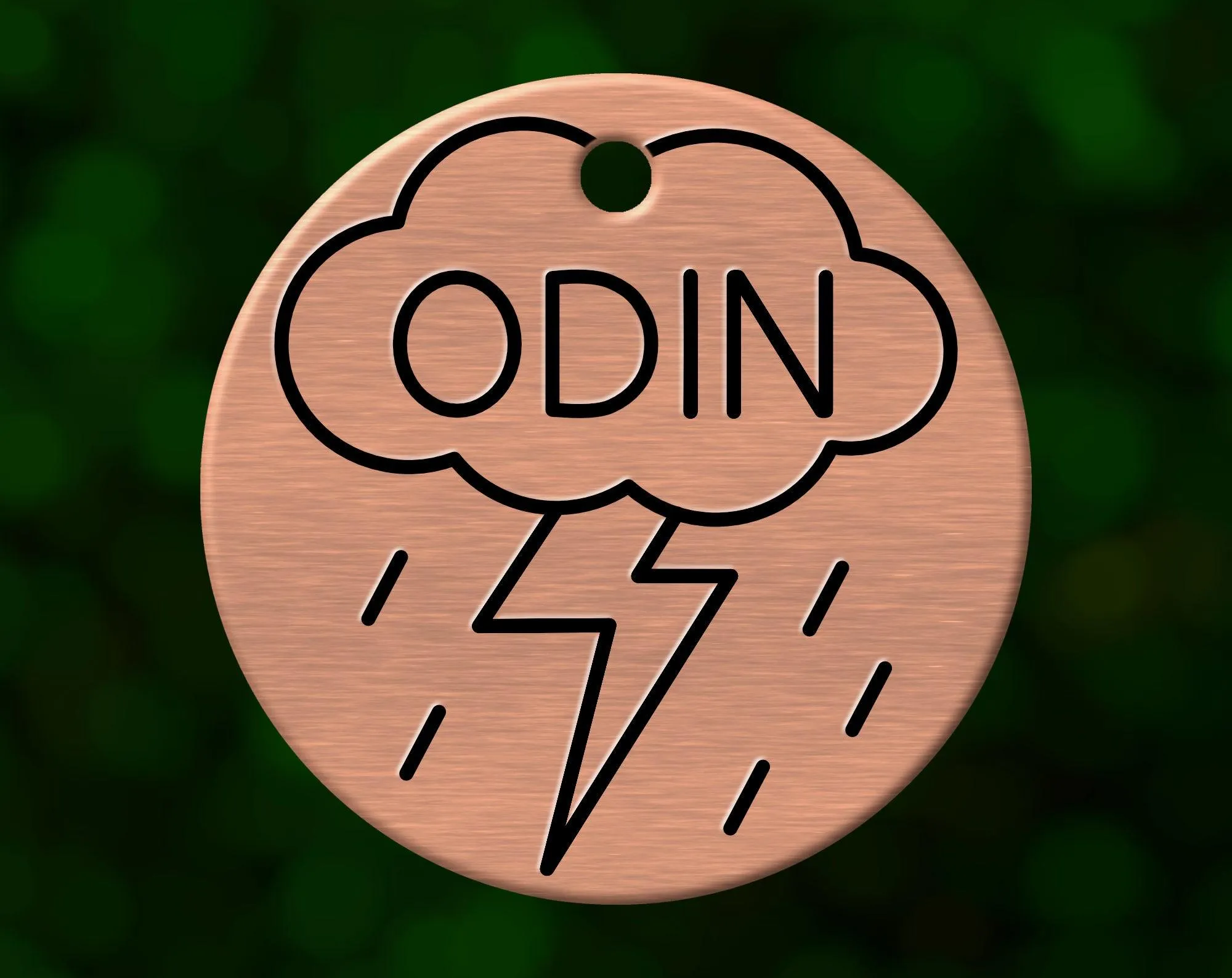 Thunderstorm Dog Tag