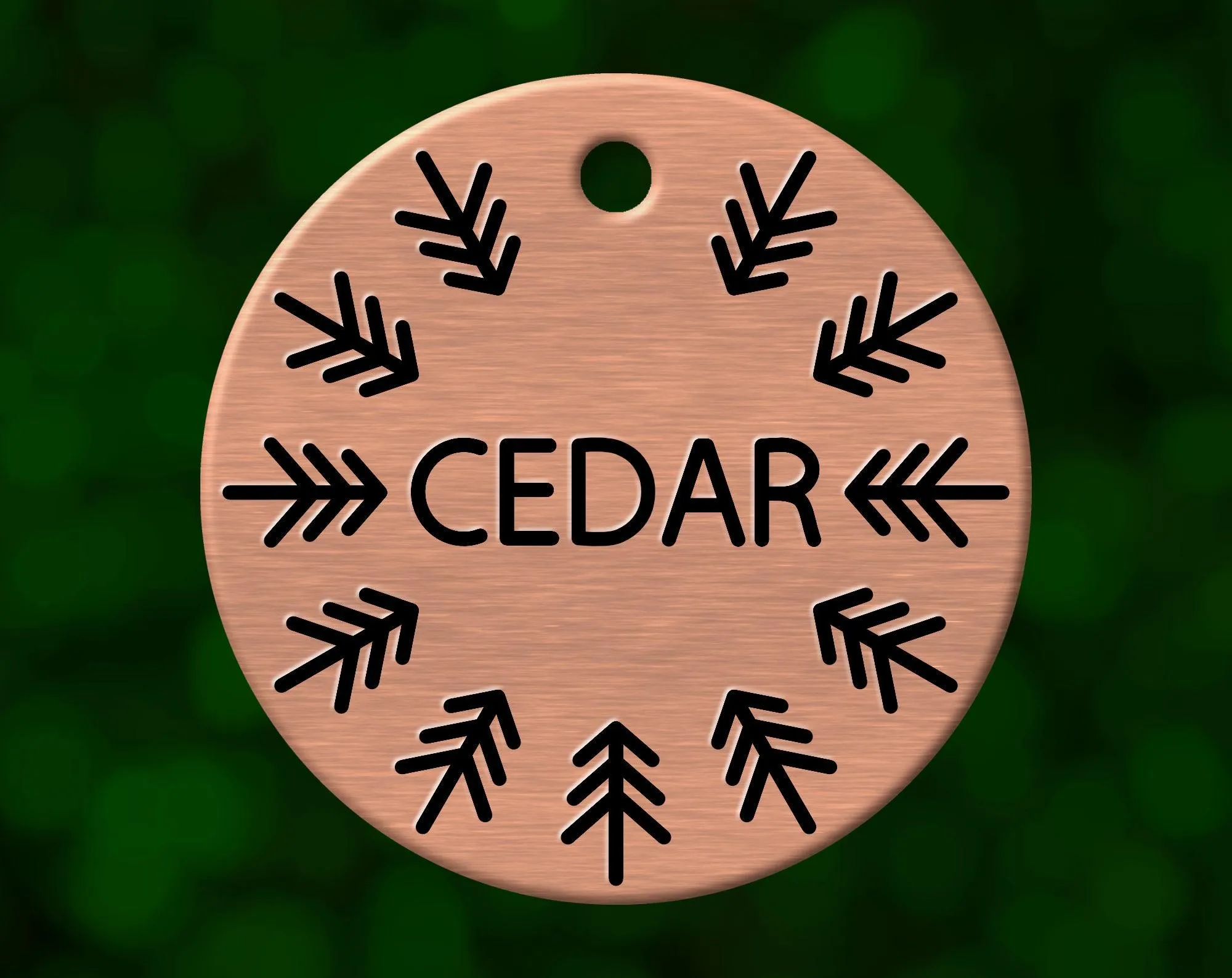 Tree Canopy Dog Tag