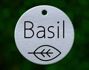 Tree Leaf Dog Tag