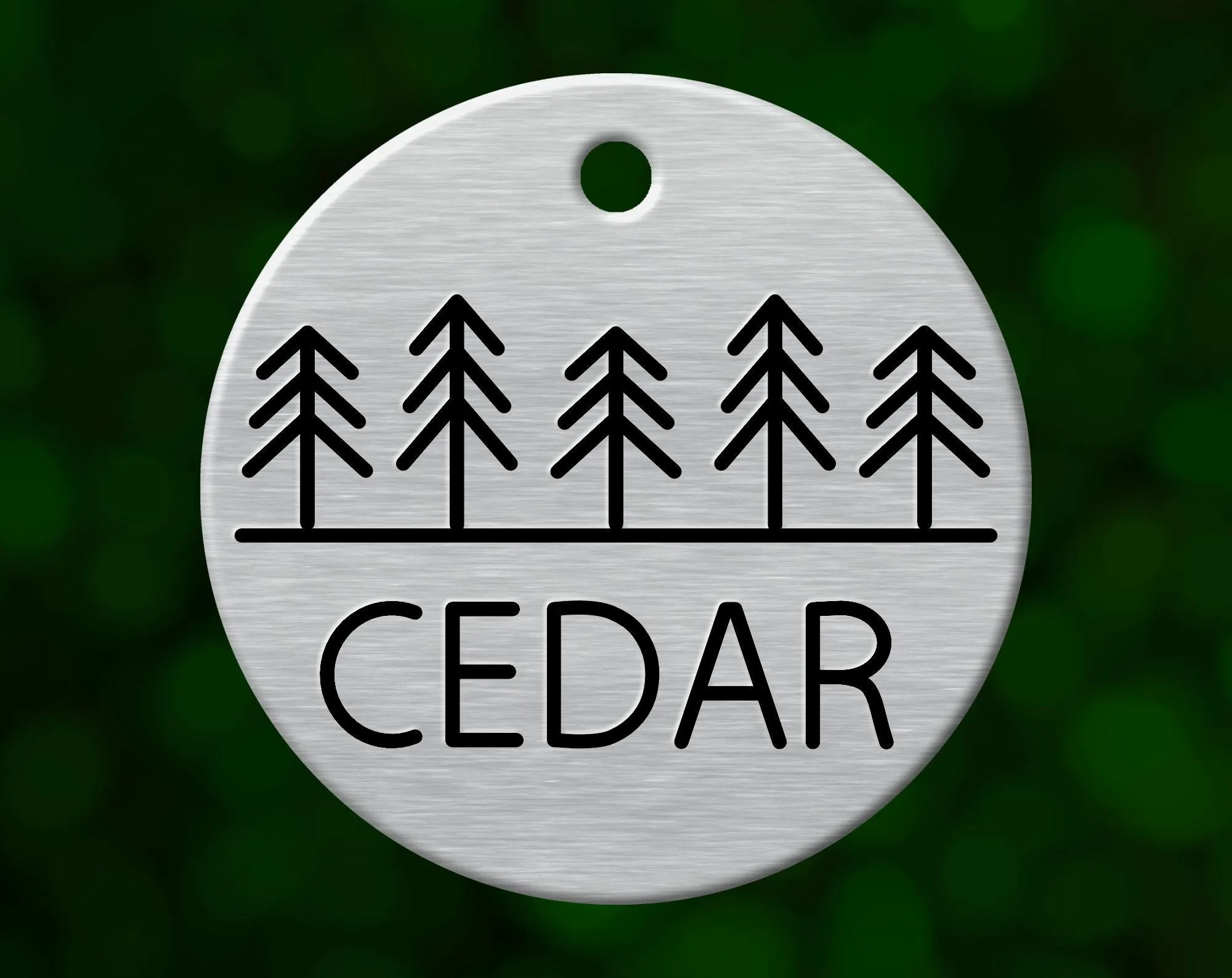 Tree Line Dog Tag