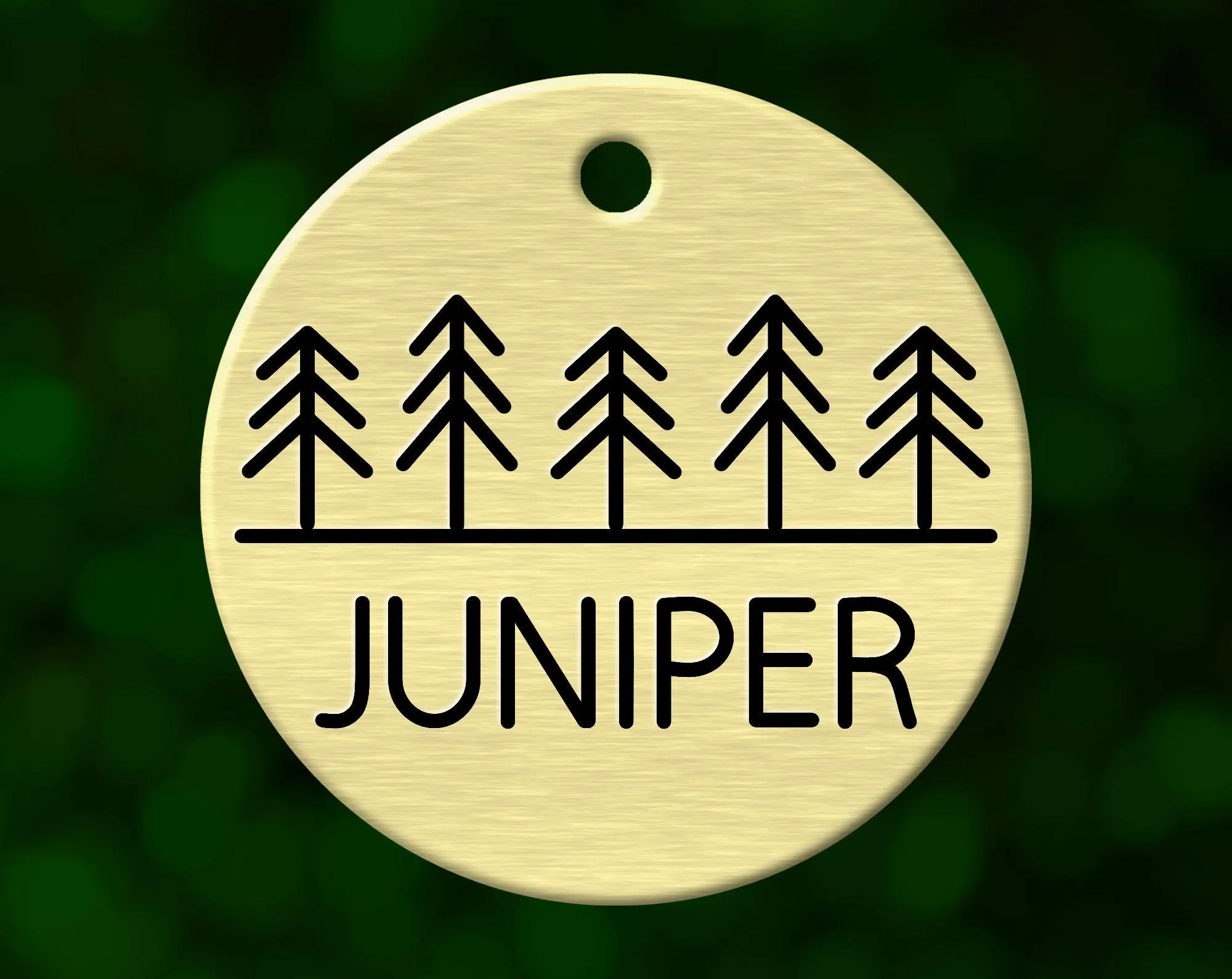 Tree Line Dog Tag