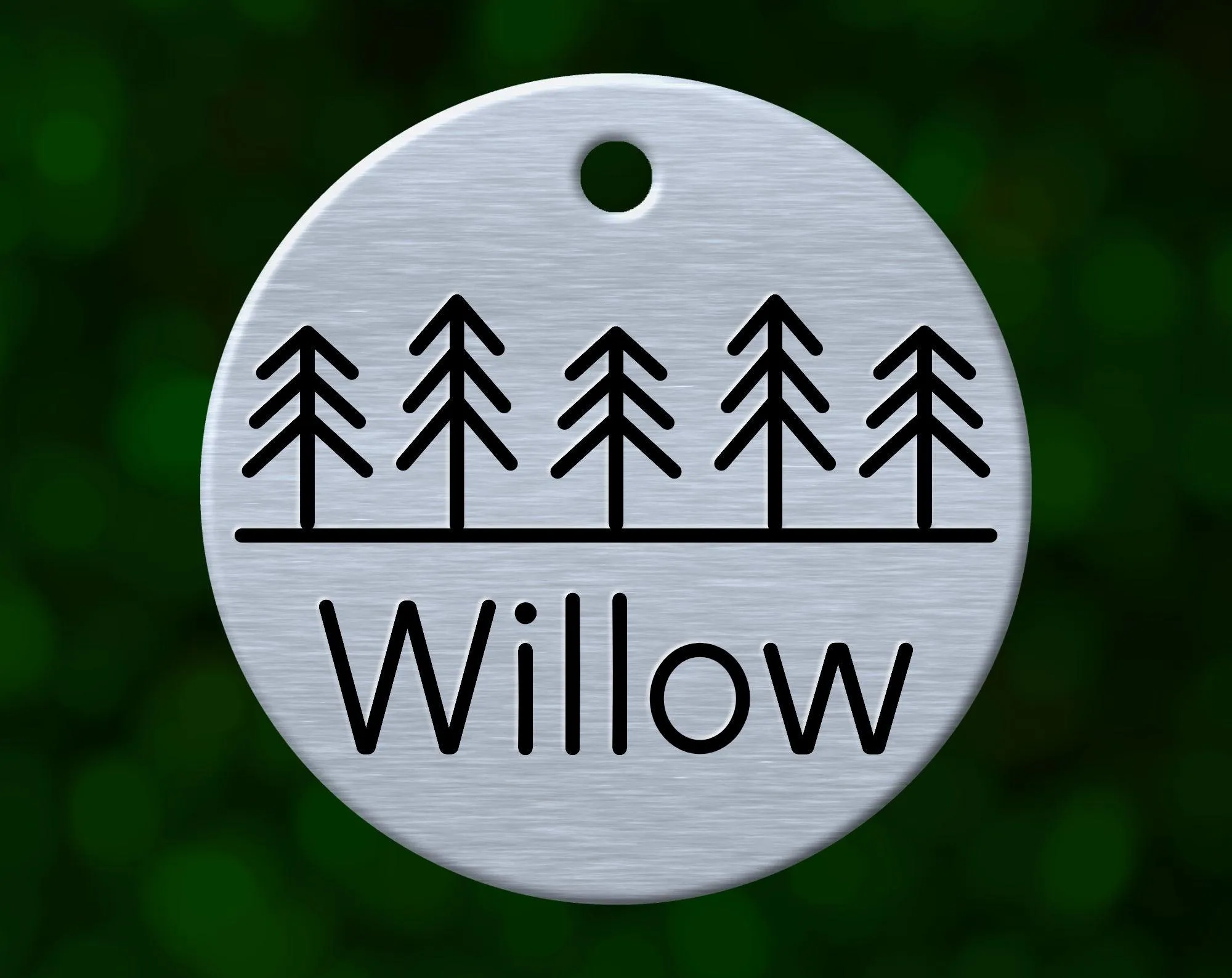 Tree Line Dog Tag