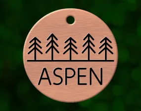 Tree Line Dog Tag