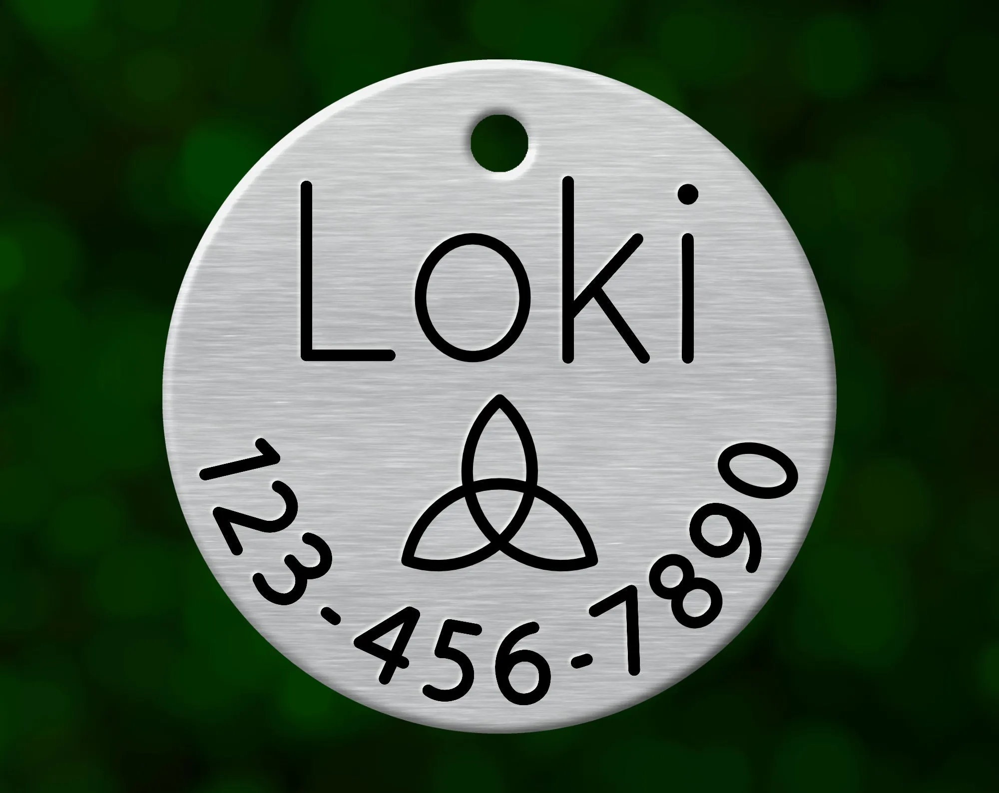Trinity Knot Dog Tag