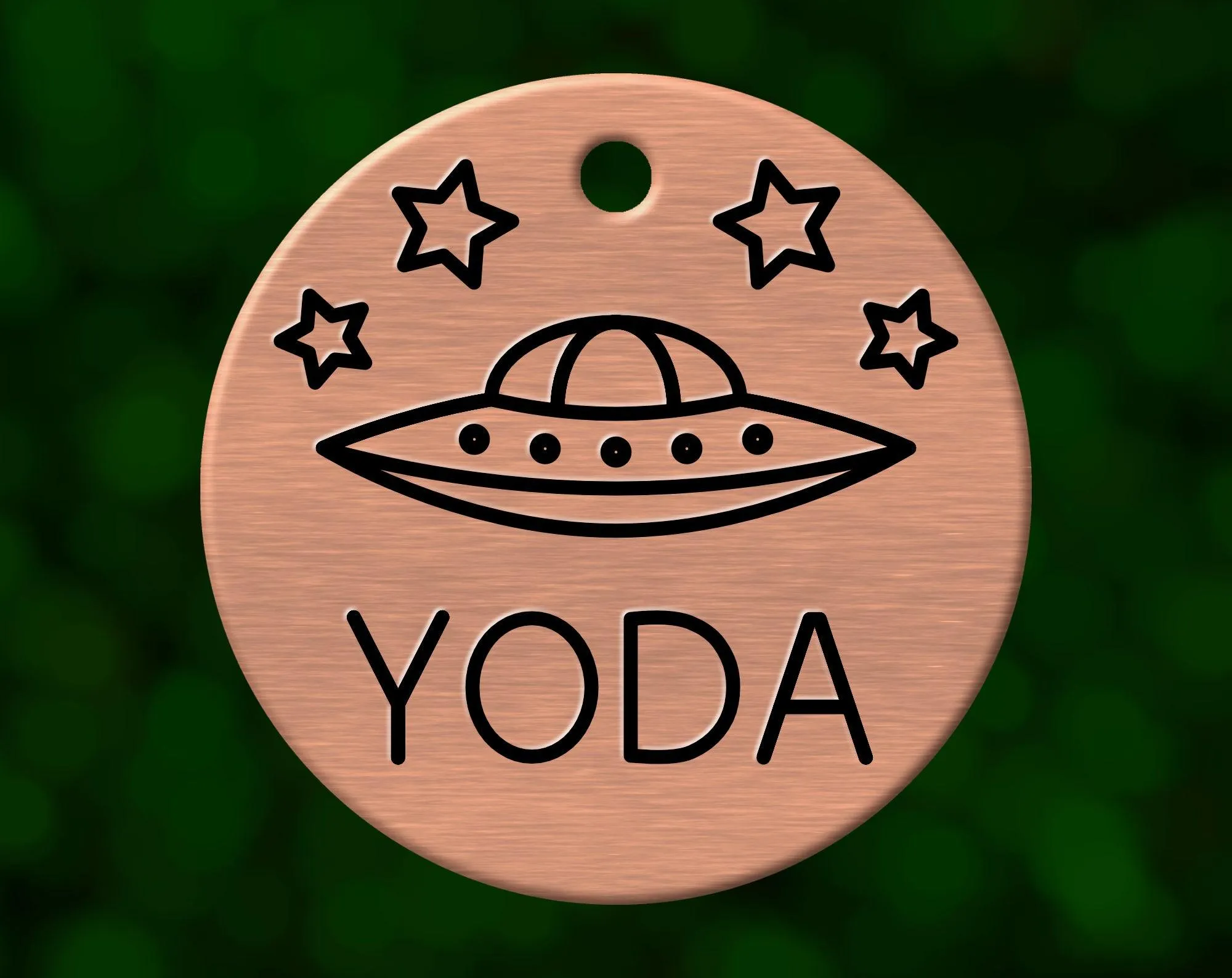UFO Dog Tag