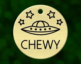 UFO Dog Tag