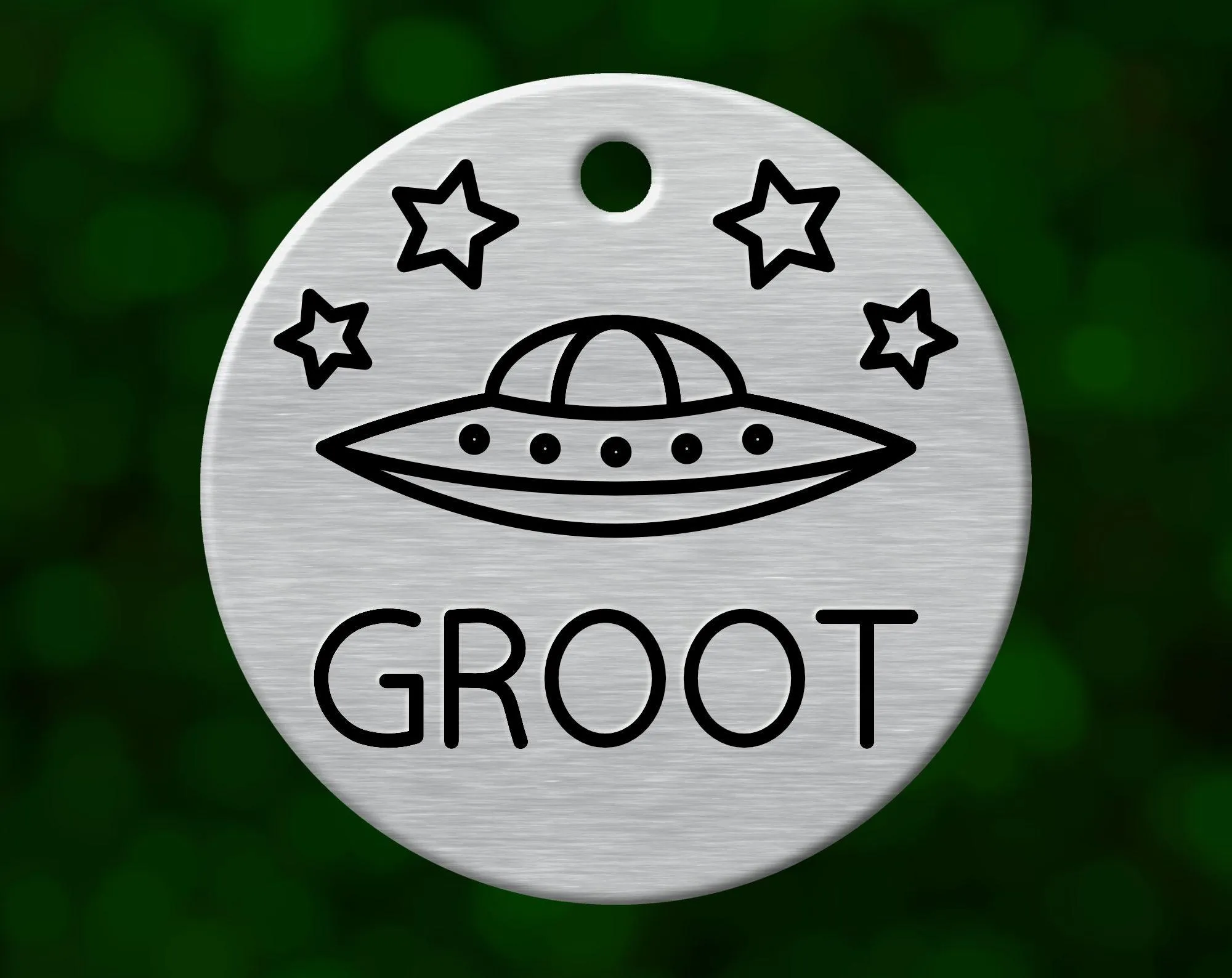 UFO Dog Tag