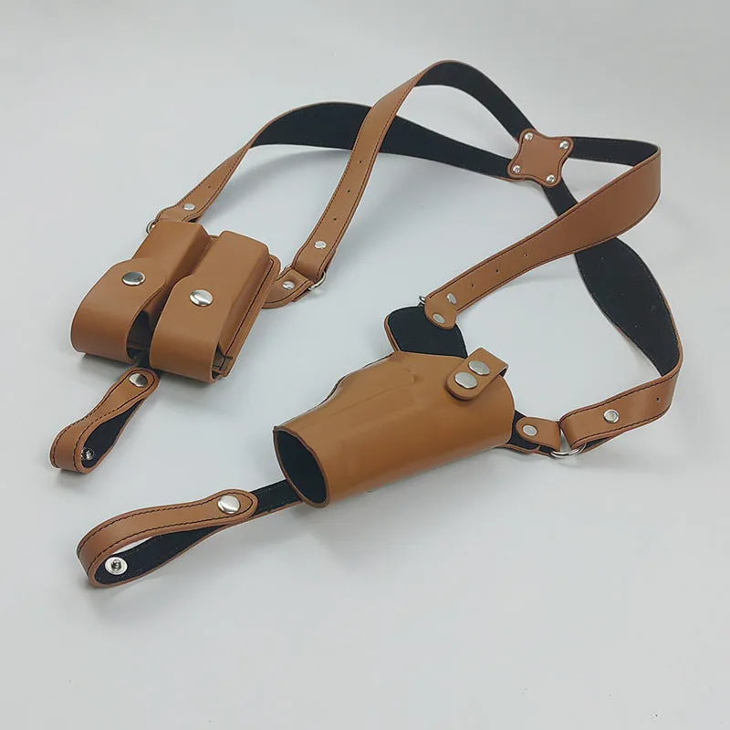 Underarm Tactical Holster For Stage Props Outdoor Leather Holster