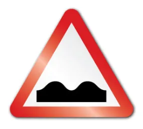 Uneven road symbol (Self Adhesive)