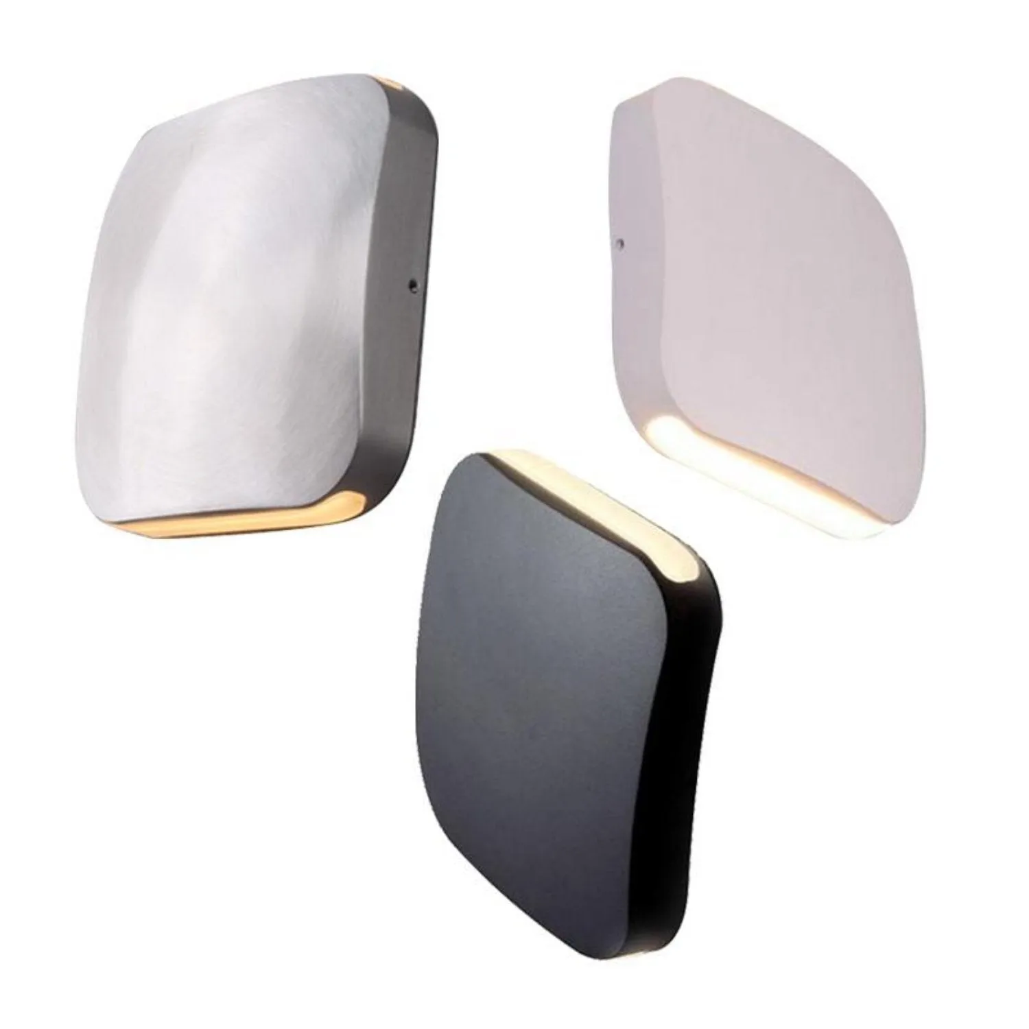 Vox Outdoor LED Up/Down Wall Light S/M Square (Black/White/Polished Aluminium)