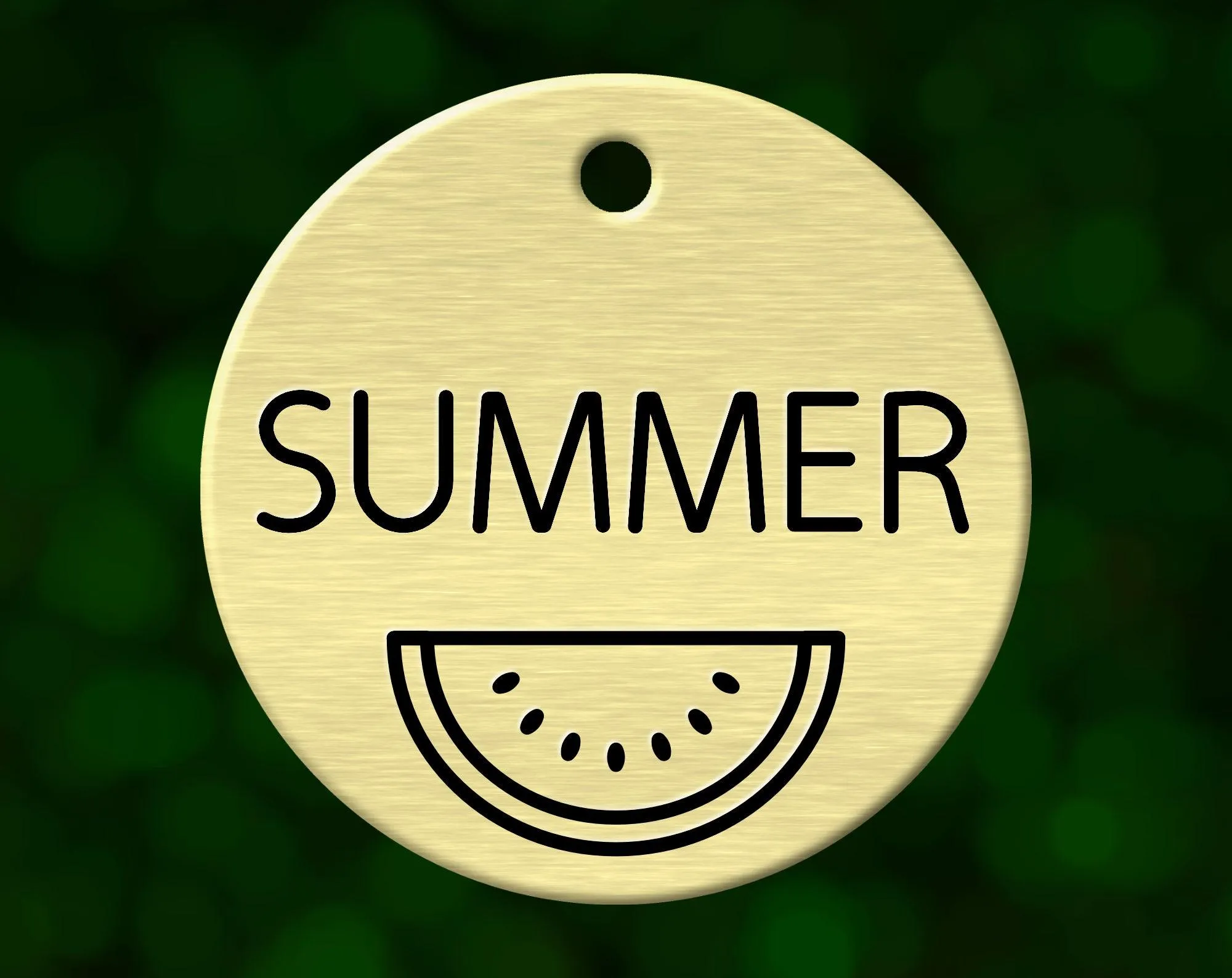 Watermelon Dog Tag