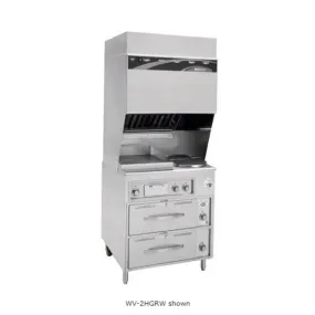 Wells WV2HG 42" Electric Ventless Combination Griddle & Hot Plate Cooking System - 208V / 3 Ph / 8 kW