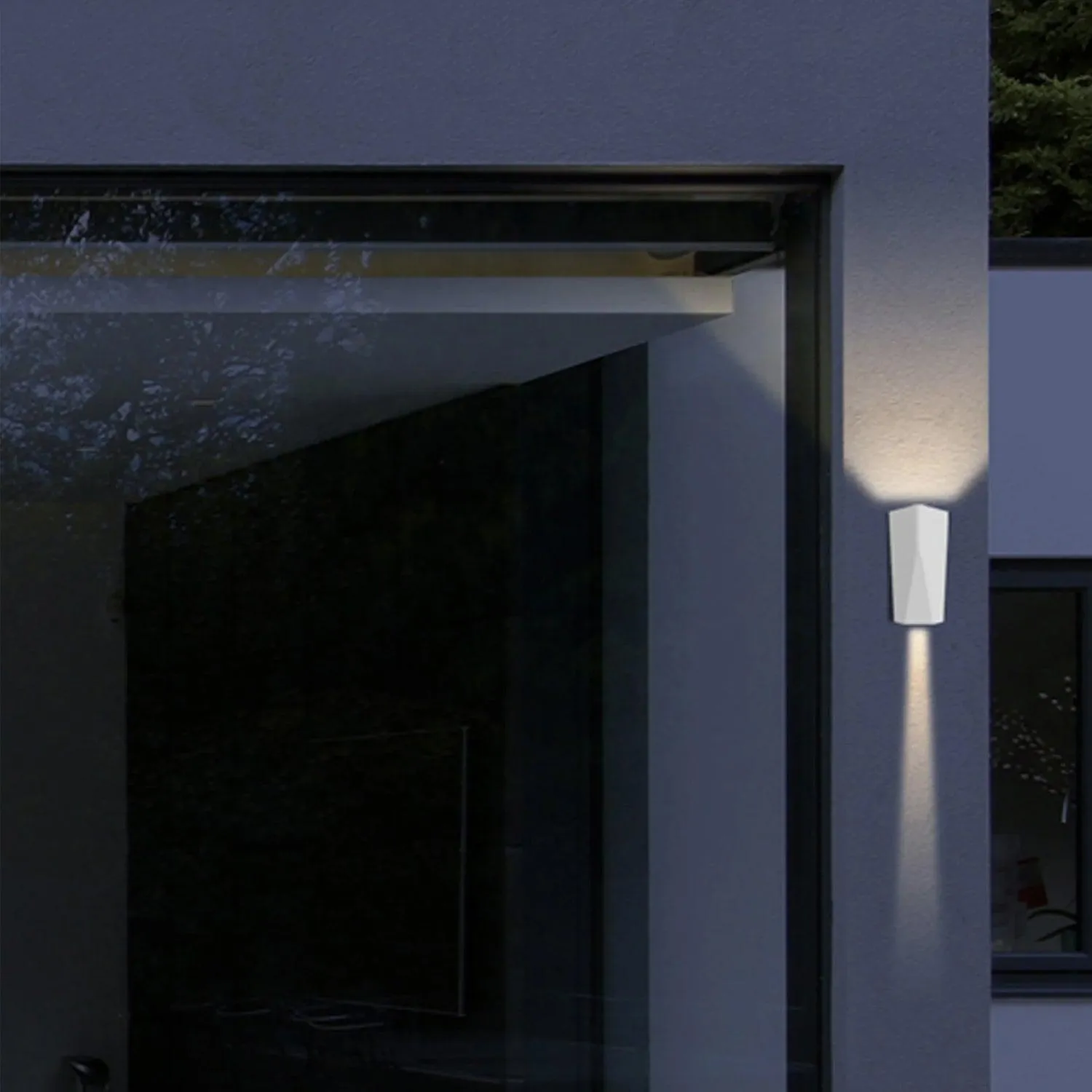 WIG LED Exterior Surface Mounted Up/Down Wall Lights in Dark Grey or White