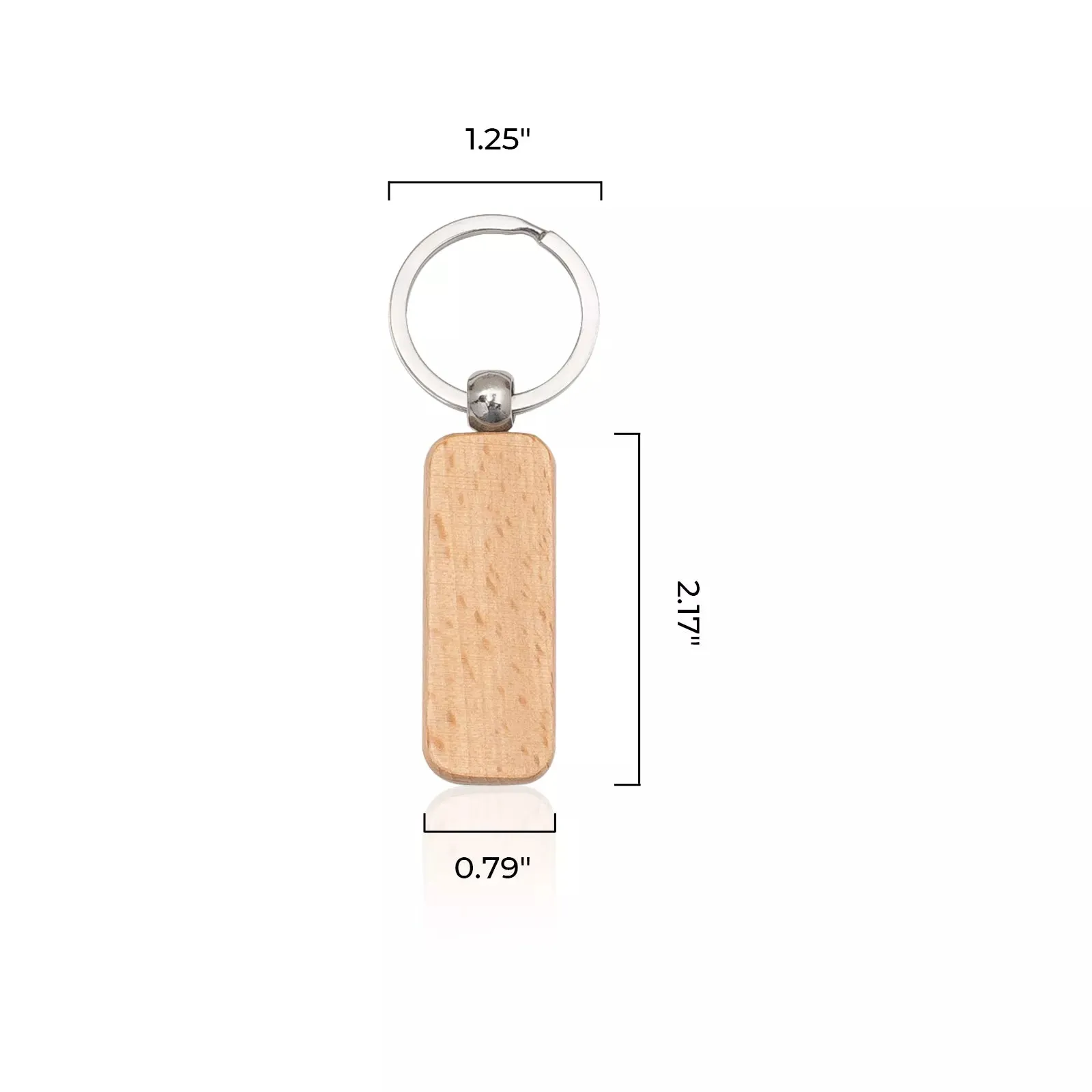 Wooden Keychain (10pcs)