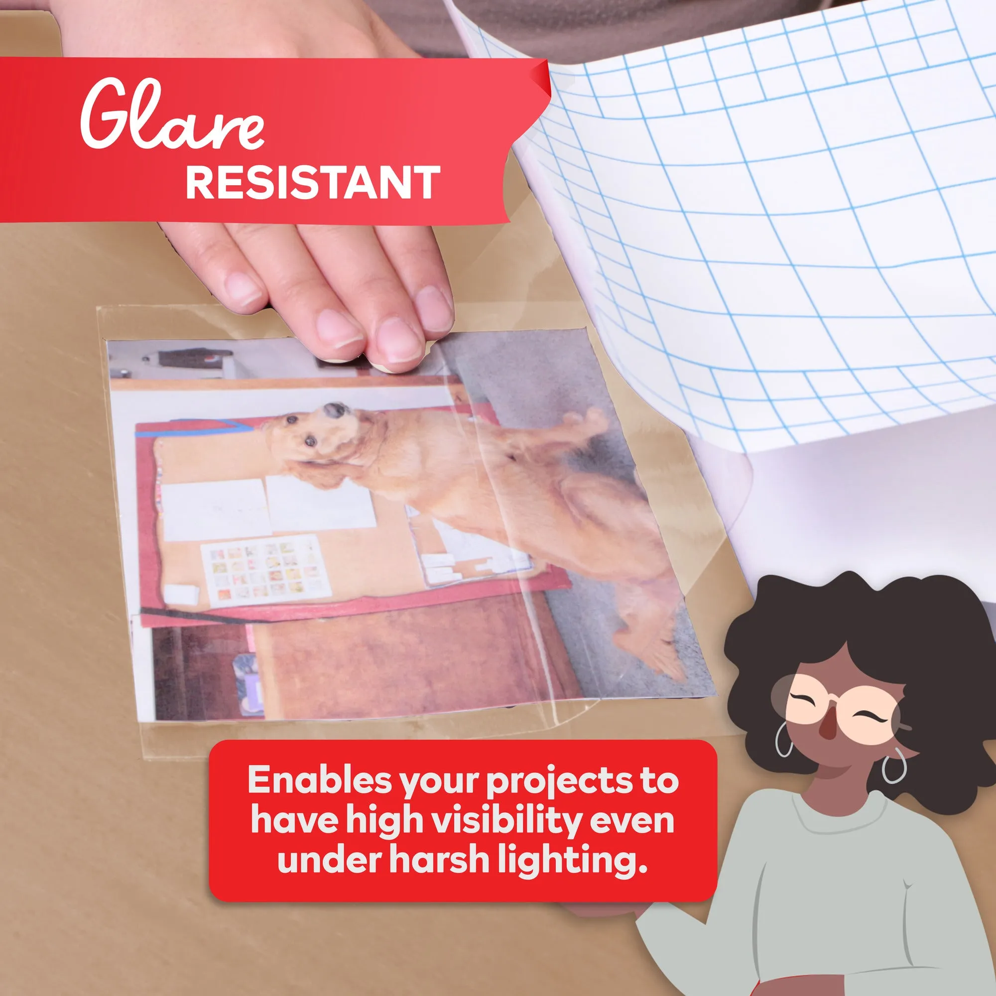 XFasten Self-Adhesive Laminating Sheets, 6 x 9 Inches, Pack of 100