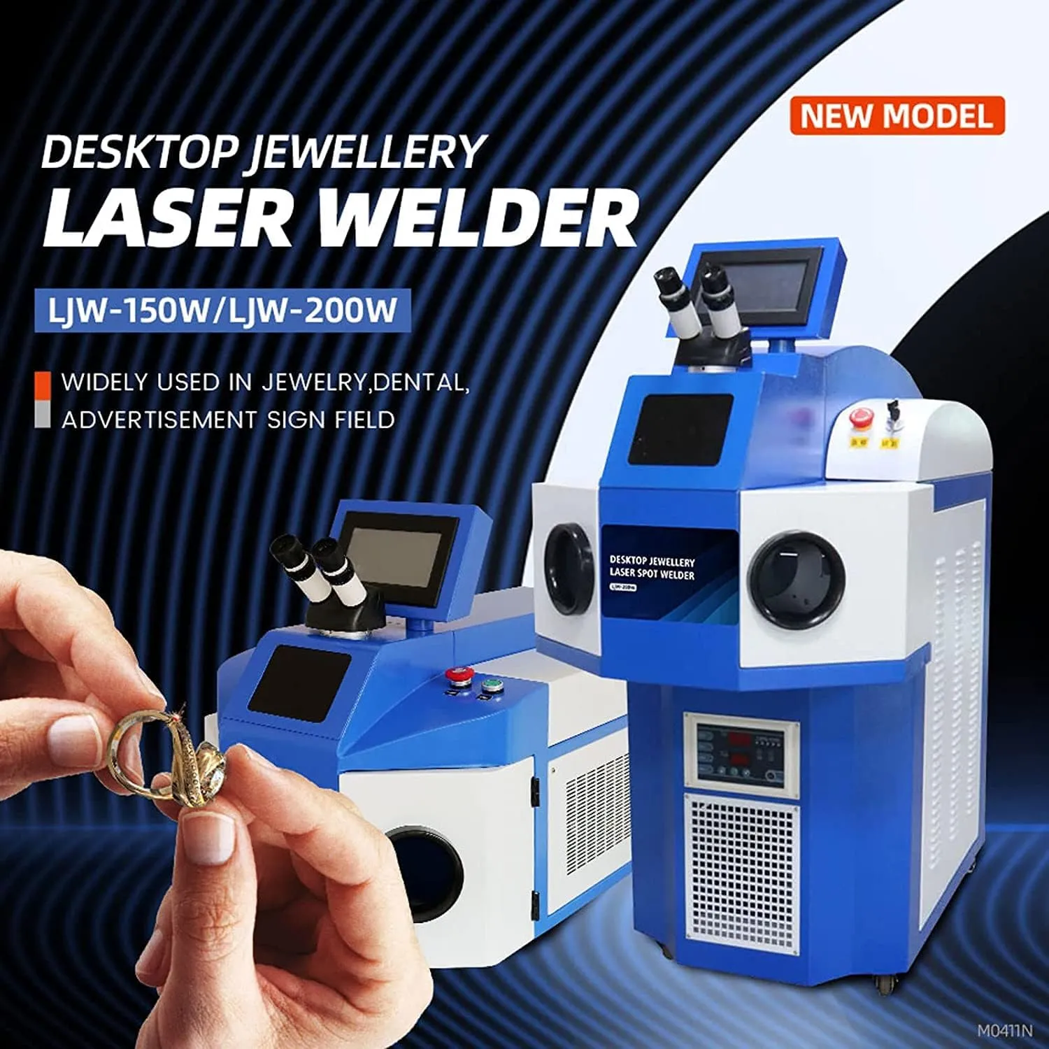 ZAC 200W Jewelry Laser Welder 220V Laser Welding for Jewelry 40J Gold and Silver Soldering Machine