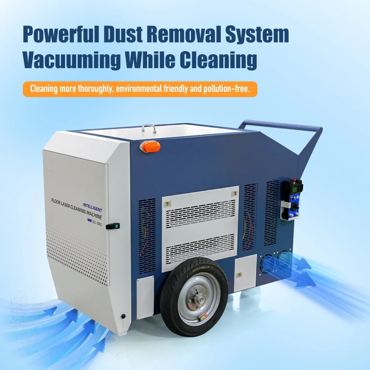 ZAC Laser Cleaning Machine 3000W Remote Laser Rust Removal for Floor Metal Rust Oil Painting Graffiti Mold