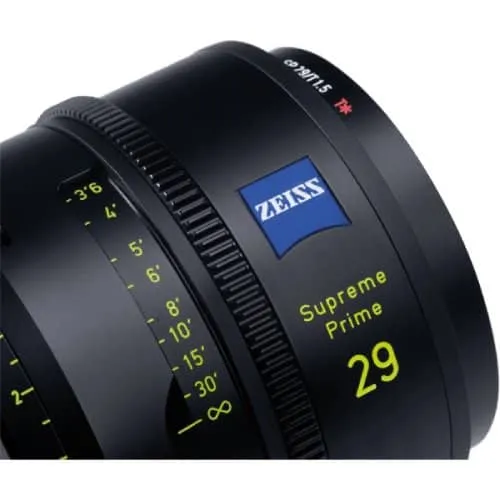 Zeiss Supreme Prime 29mm T1.5 Feet Cine Lens for PL Mount