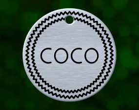 Zigzag Dog Tag