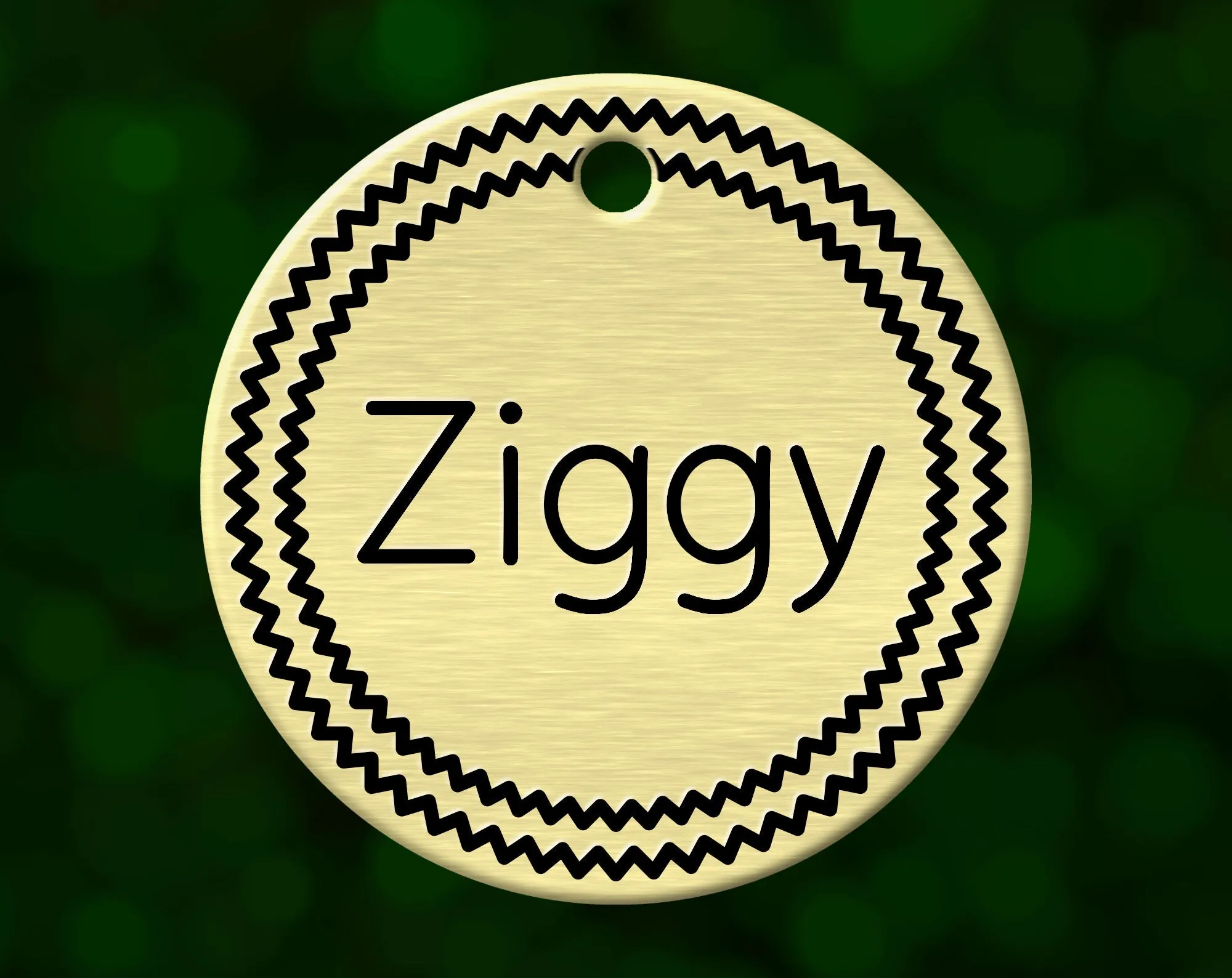 Zigzag Dog Tag
