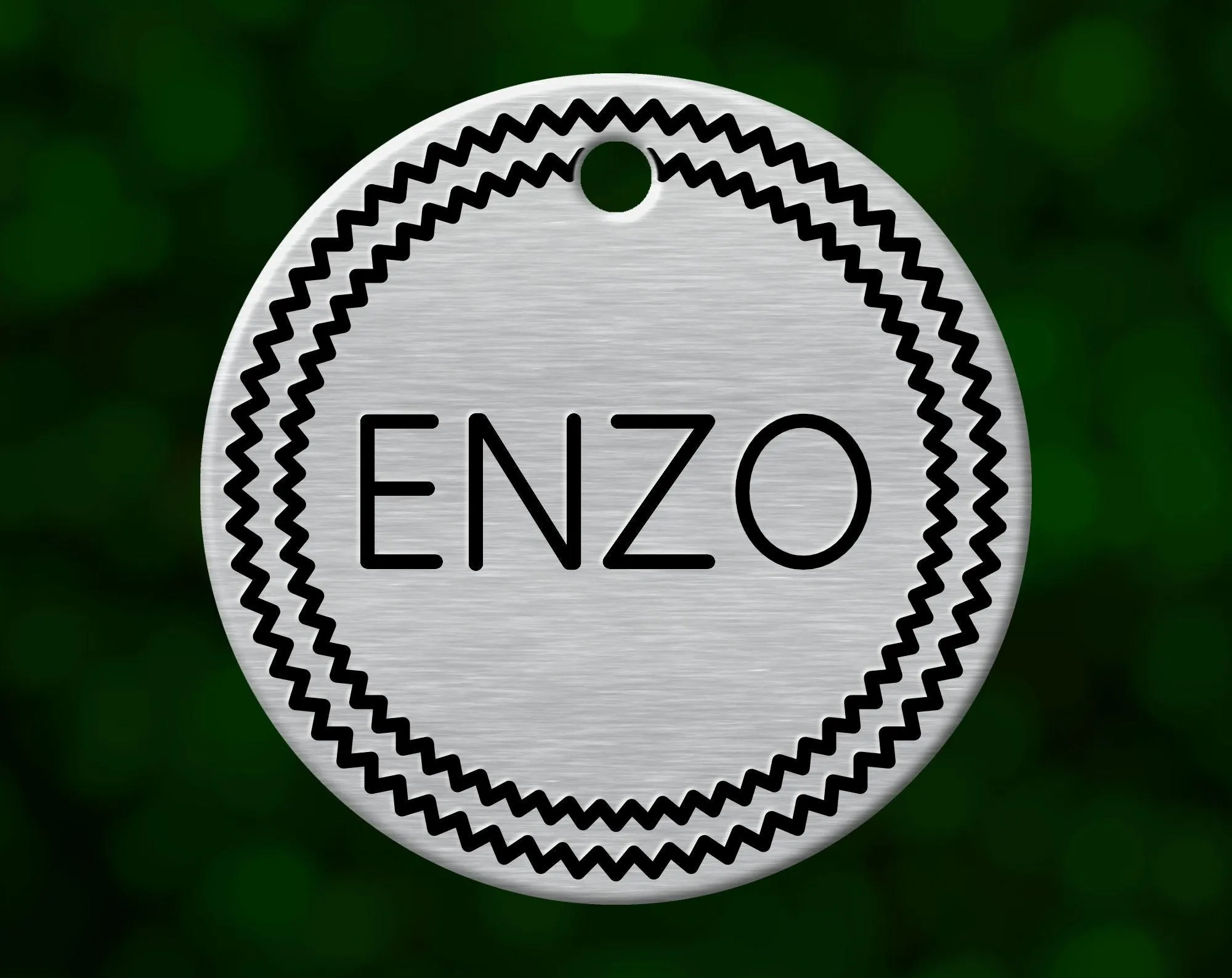 Zigzag Dog Tag